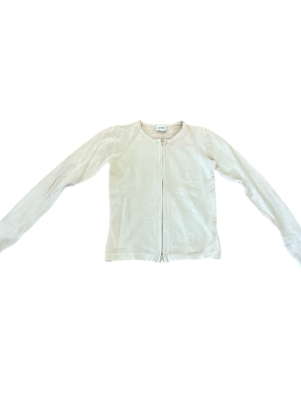 Double Zipper Jacob Tan Cardigan